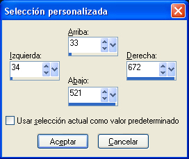 seleccion personalizada