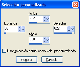 seleccion personalizada